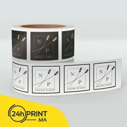 Etiquettes en Rouleau > PP Doré