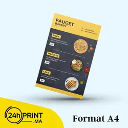 Menu A4 - 21 x 29.7 cm