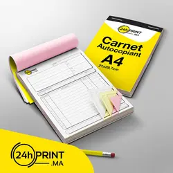 Carnet Autocopiant A4 Carnet Autocopiant A4