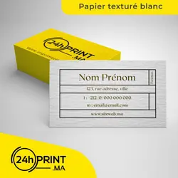 Carte de Visite > Papier Texturé