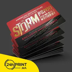 Carte de visite > Dorure en relief 3D