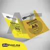 A5 fermé - A4 ouvert