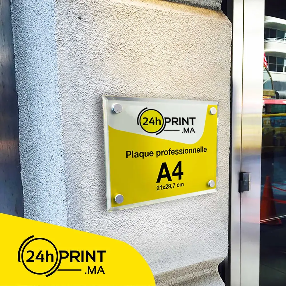 Plaque professionnelle > Plexiglas 1