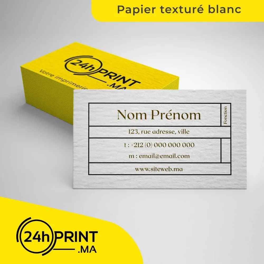 Carte de Visite > Papier Texturé 1