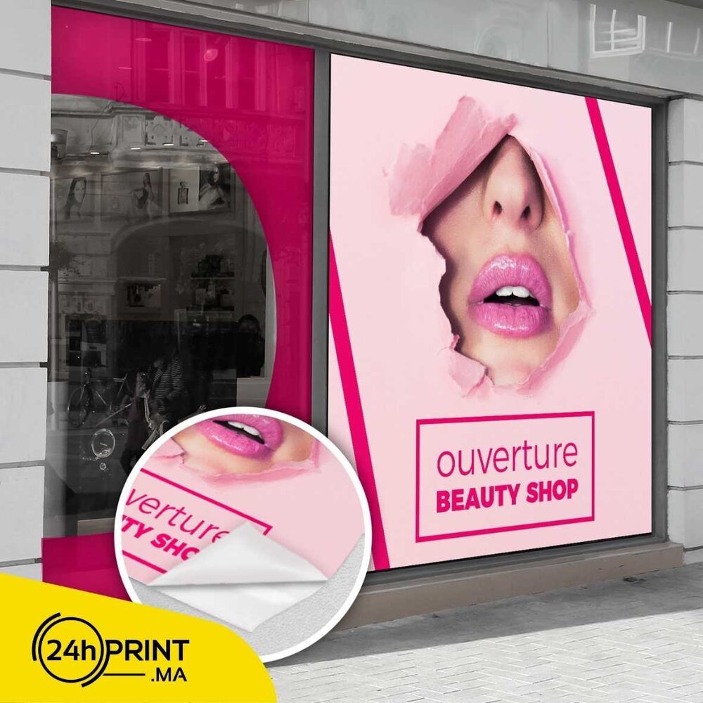 Autocollant Vinyle - Vitrophanie