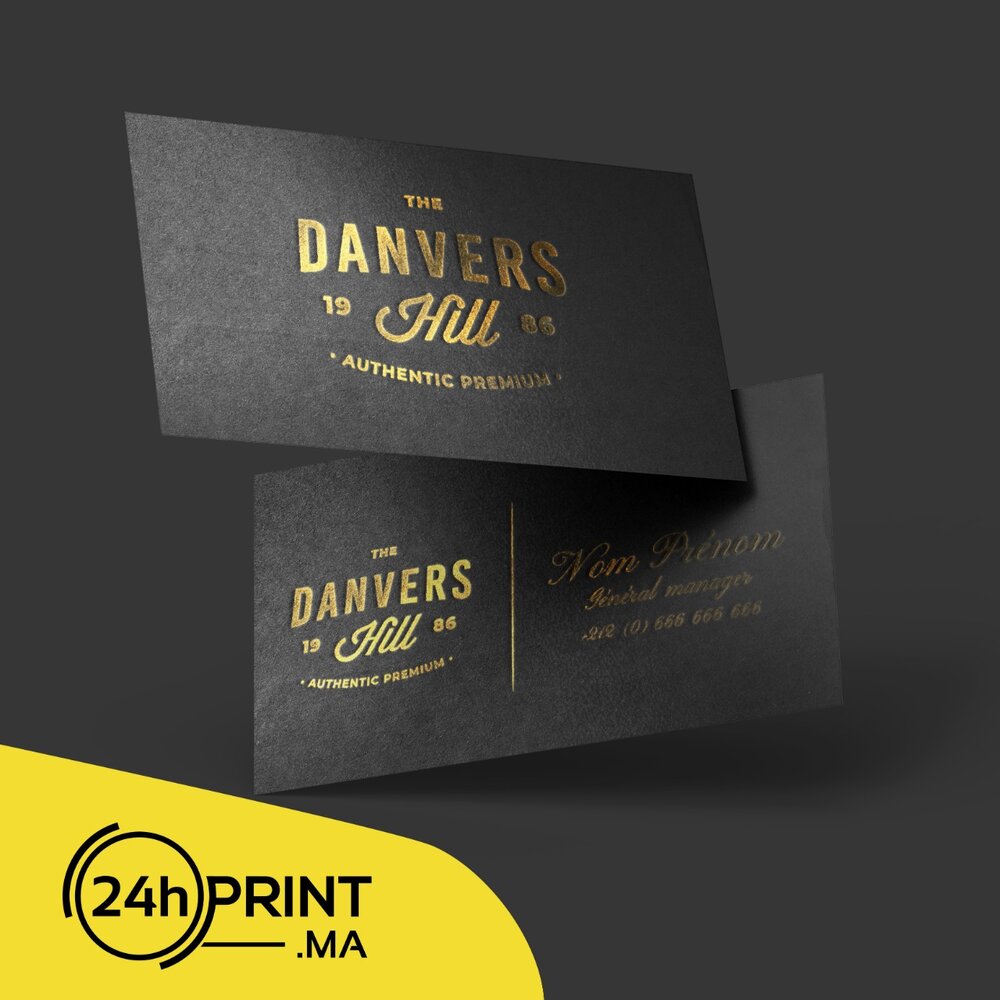 Carte de visite > Dorure à chaud