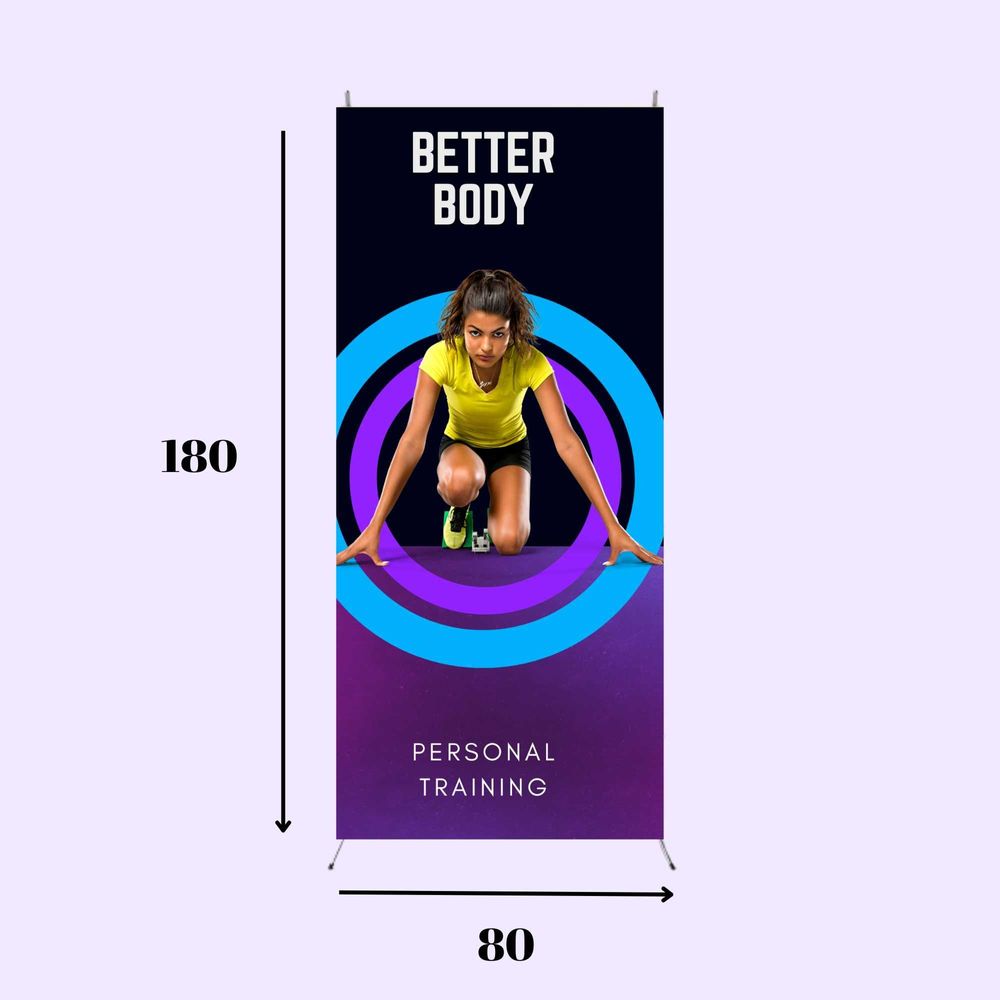 Xbanner > 80 x 180 cm
