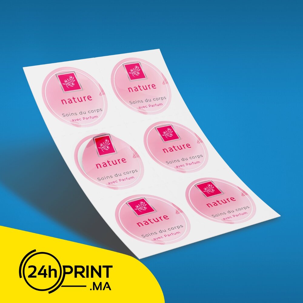 Étiquettes Rondes ou Ovales