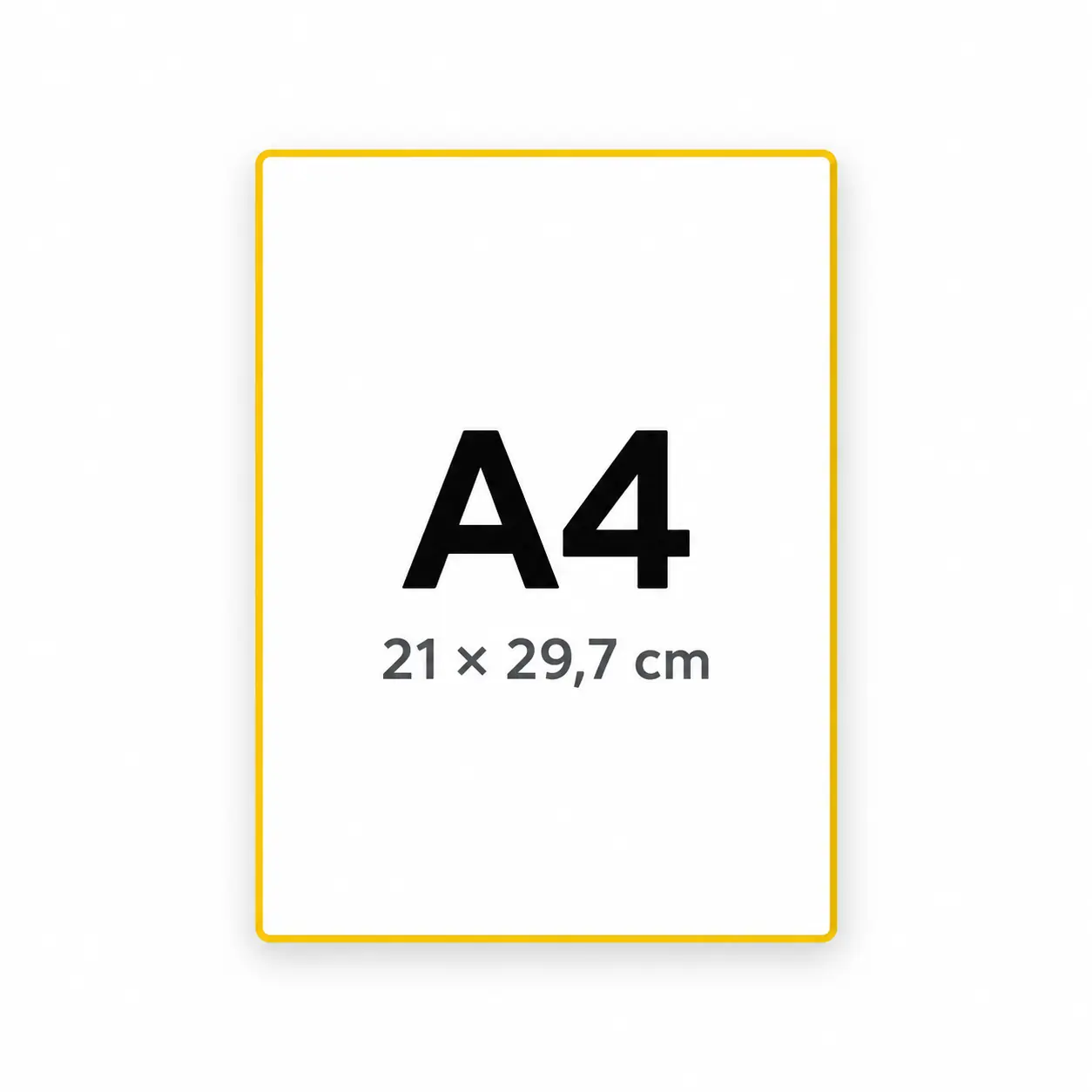 A4 - 21 x 29,7cm